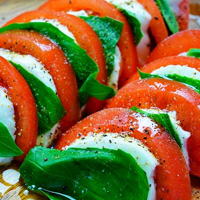 モッツアレラチーズのカプレーゼ