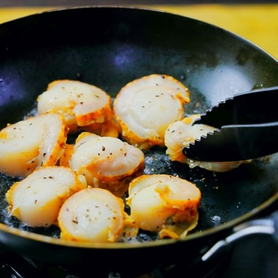 ホタテのバター炒め