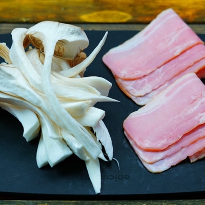 うまみたっぷり！エリンギベーコン巻き