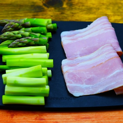 シャキシャキ食感！アスパラベーコン巻き