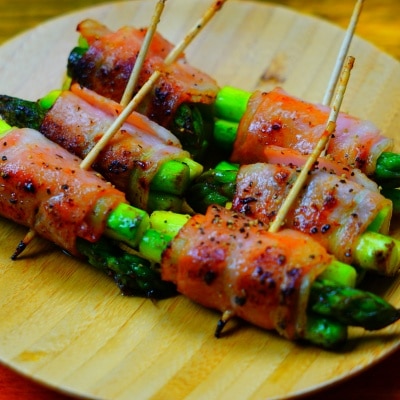 シャキシャキ食感！アスパラベーコン巻き