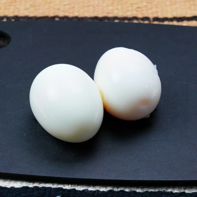 おつまみに!半熟卵のベーコン巻き