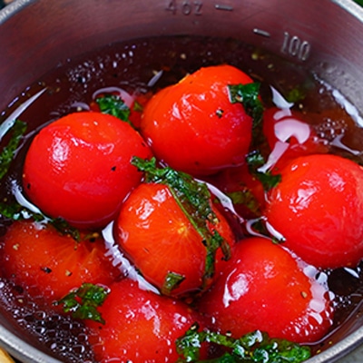 大葉香る!ミニトマトの和風マリネ