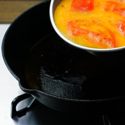 ごま油香る!トマトと卵の中華炒め