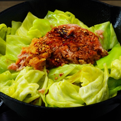 箸が止まらない！キャベツとツナの味噌焼き