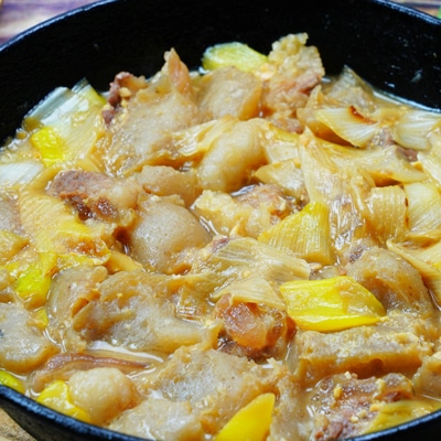 絶品おつまみ!下仁田ネギとこんにゃくの味噌煮