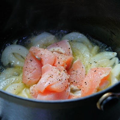 濃厚！あさぎりバターと牛乳のシチュー