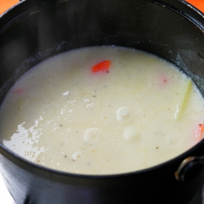 濃厚！あさぎりバターと牛乳のシチュー