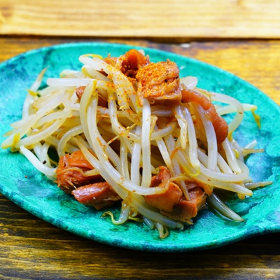 簡単！焼き鳥缶で作るもやし炒め