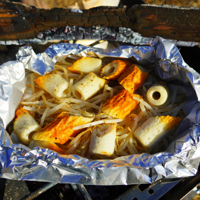 シンプル!竹輪のホイル焼き