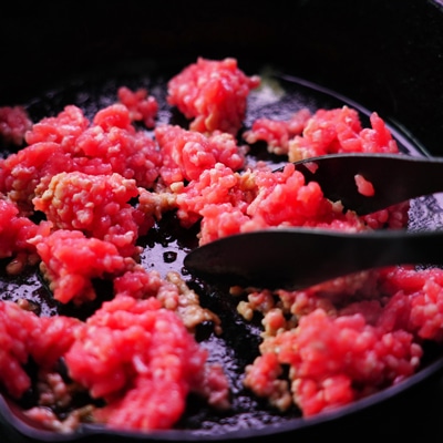 時短!豚ひき肉の卵炒め