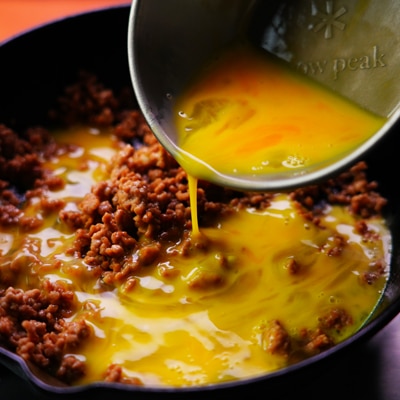 時短!豚ひき肉の卵炒め