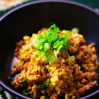 時短!豚ひき肉の卵炒め