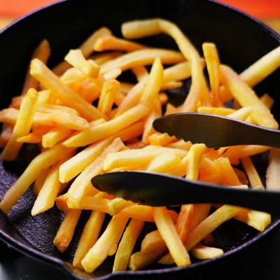 スキレットで冷めたポテトが復活！