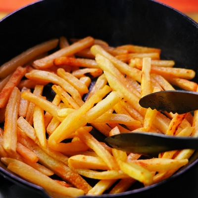 スキレットで冷めたポテトが復活！