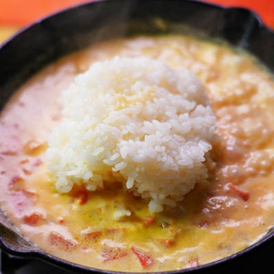 冷めたご飯が大変身!あつあつカレーリゾット