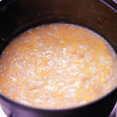 余った冷めたご飯で！卵雑炊