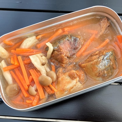 サバ味噌煮缶de炊き込みご飯