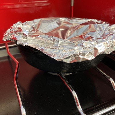 スキレットで作る！ドデカ味噌つくね