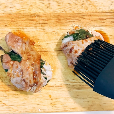 手毬ずし風!春の肉巻きおにぎり