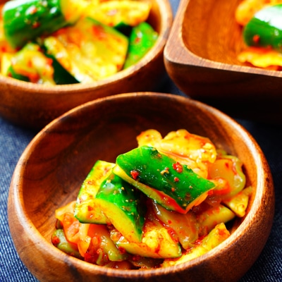 ごま油香る！たたききゅうりのラー油和え