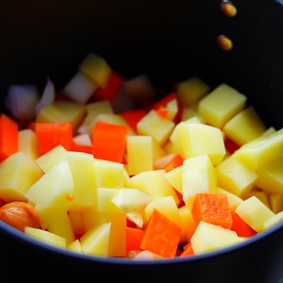 トマトの旨味たっぷり!具沢山ミネストローネ