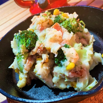 冷まさず食べる！クイックポテサラ