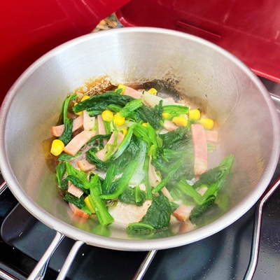 包丁いらずなグラタン風スパゲッティ