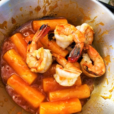 エビチリなトッポギ！