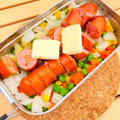 たっぷりウィンナーのバリうまピラフ