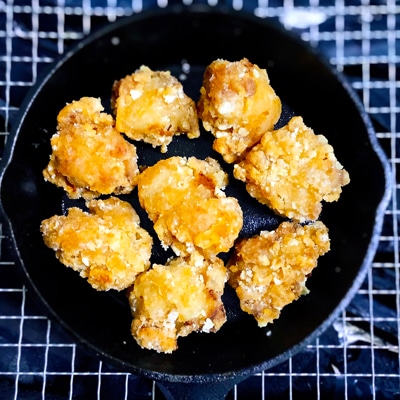 コンビニ商品だけで！時短唐揚げチーズフォンデュ