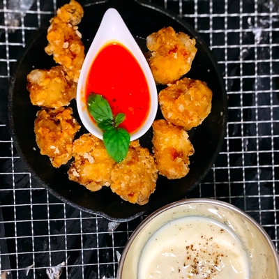 コンビニ商品だけで！時短唐揚げチーズフォンデュ