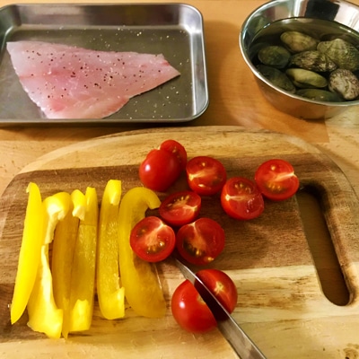 スキレットで簡単！鯛のアクアパッツァ