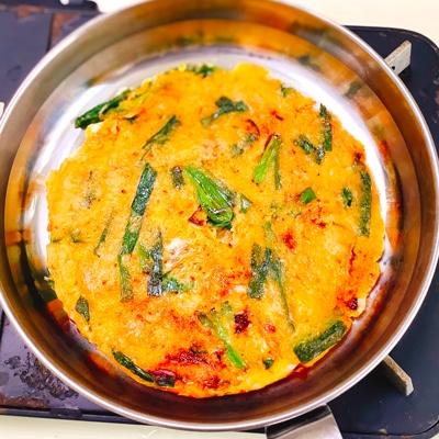 ビールに合う!キムチ海鮮チヂミ