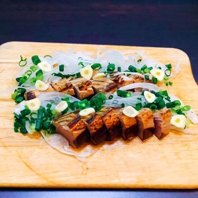 日本酒とぴったり！初ガツオのたたき