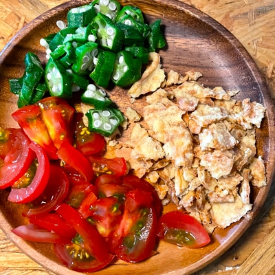 お酒のシメに!ネバネバ冷やしそうめん