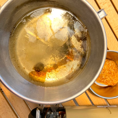 香ばしさがたまらない！焼きおに茶漬け