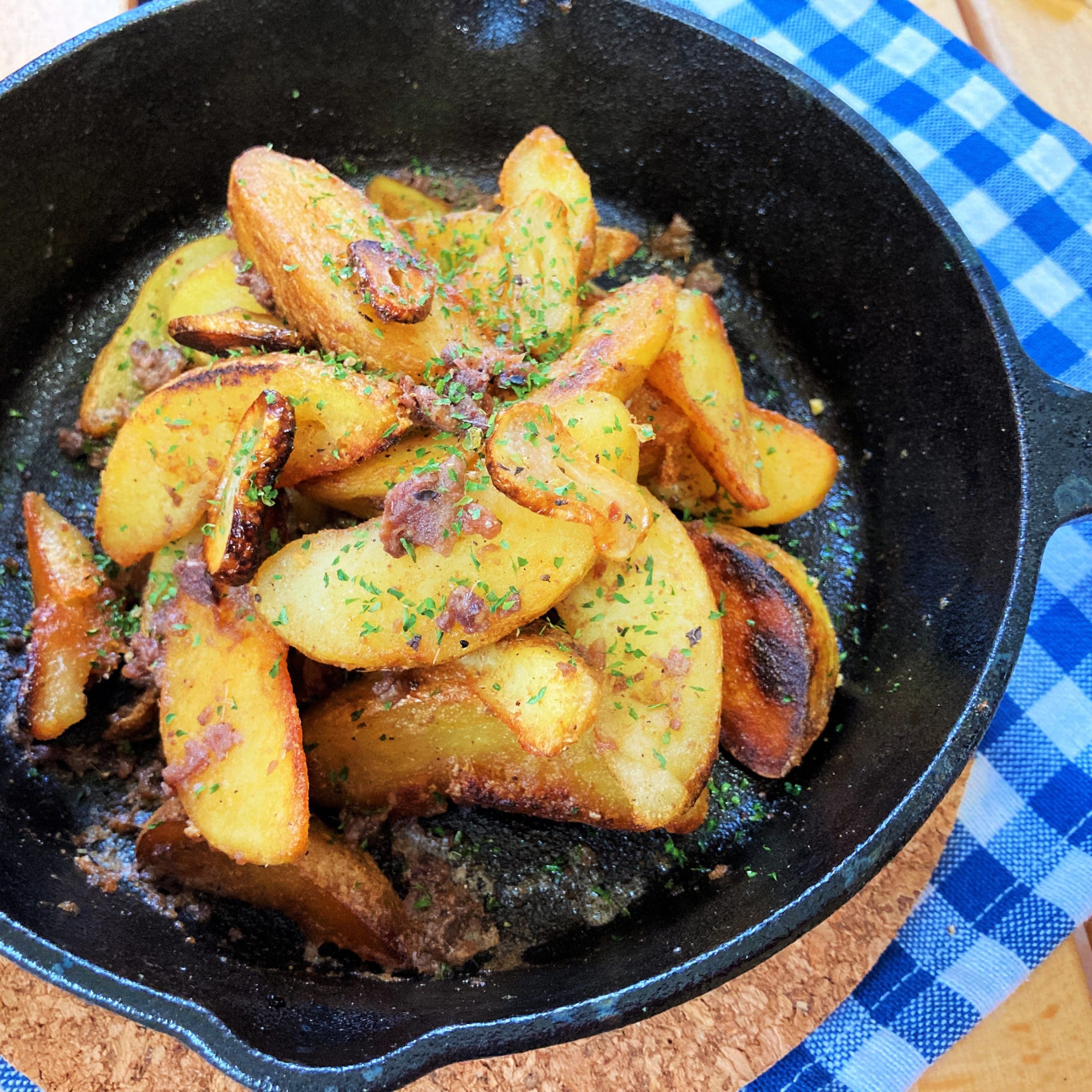 ビールのお供に♪アンチョビポテト