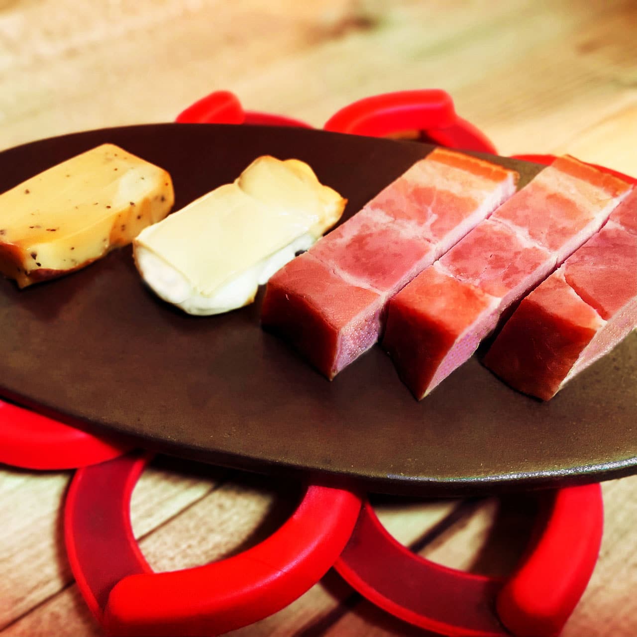 ベーコンとチーズの燻製